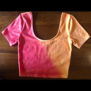 Forever 21 tie-dye crop top, size medium